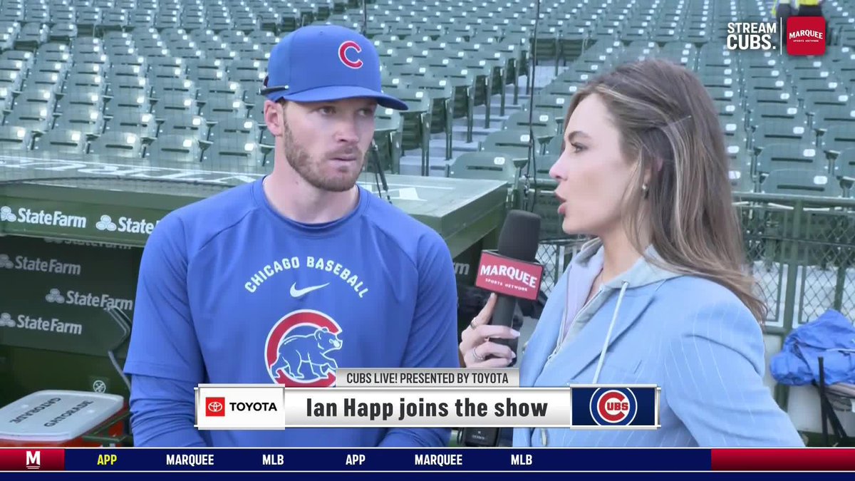 "I was fighting back the water works. It was a pretty special one." Ian Happ on attending Nico Hoerner's extension presser 🥹
