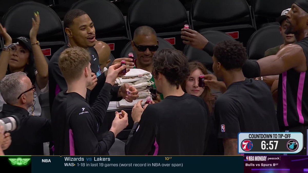 Miami taking shots pregame 😭😭😭