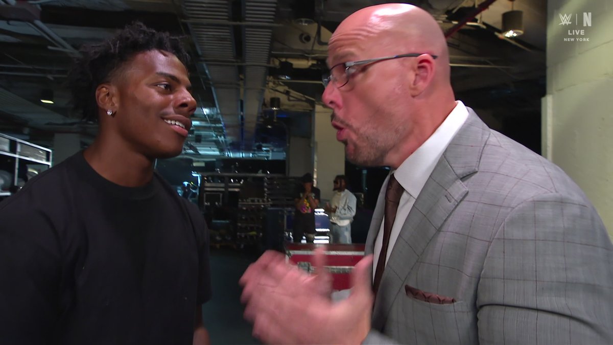 IShowSpeed at WWE RAW begging Danhausen to take his curse away 💀