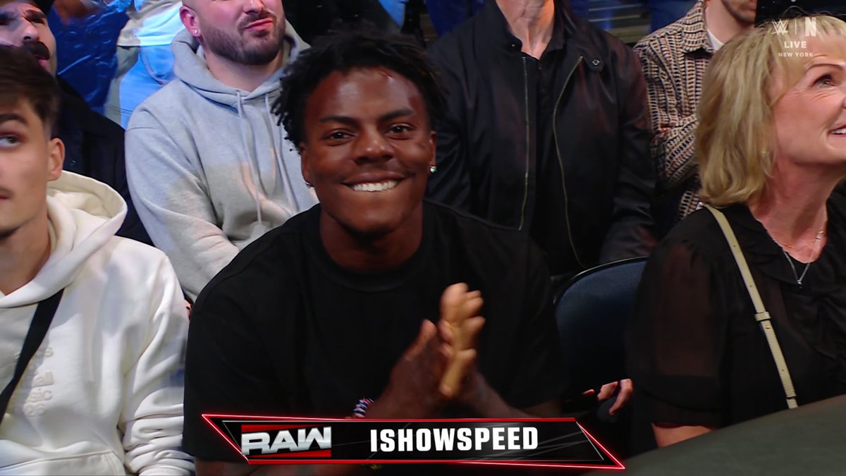 IShowSpeed front row at #WWERaw