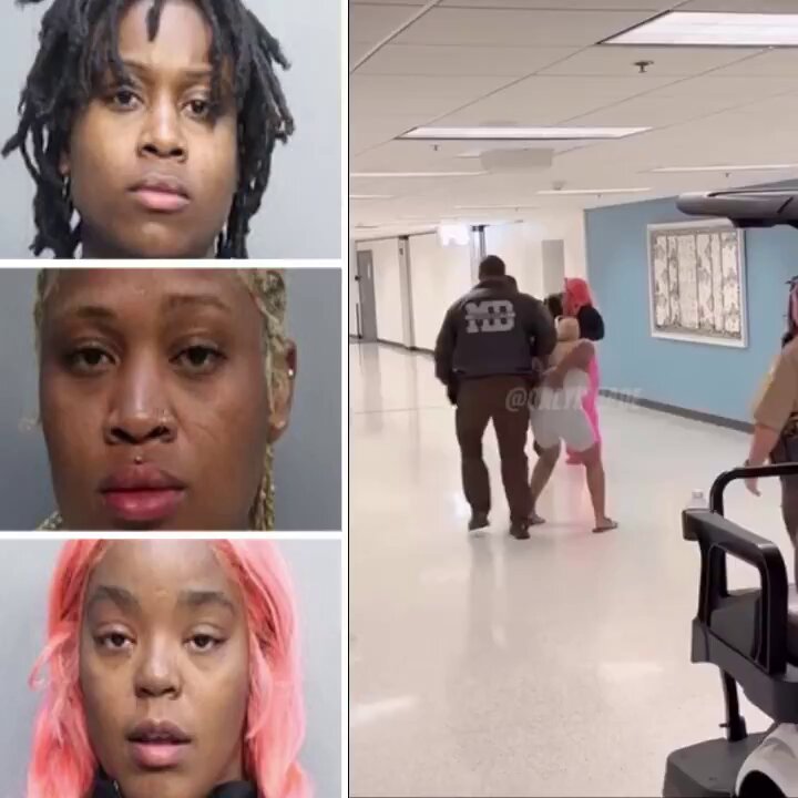 Entitled Airport Trash Gets Dragged Off Plane! Three women (Nafisa Dockery, Dionjana & Davana Cochran) storm a Frontier flight at Miami Airport, refuse to pay for extra bags, rush the gate, and get arrested after forcing a full evacuation. Classic "we don't have to listen" energy. No-fly list incoming. FAFO.