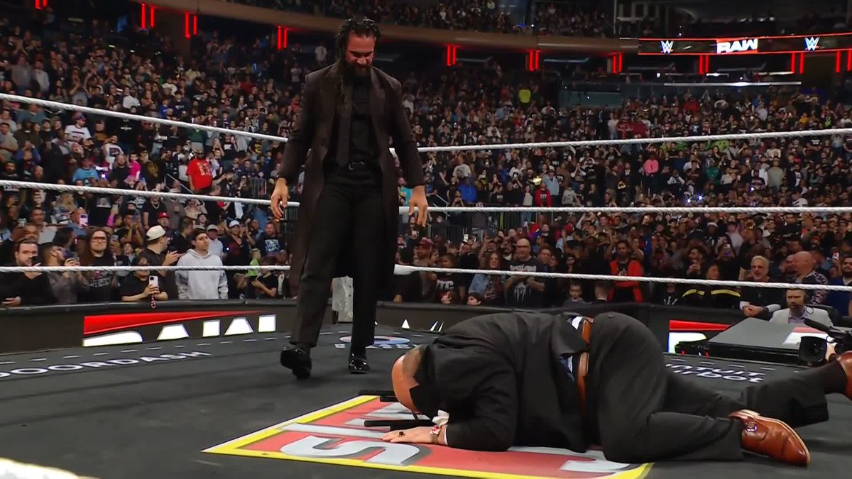 Looks like you may not know everything, Paul Heyman! SETH ROLLINS IS HERE! 🫡