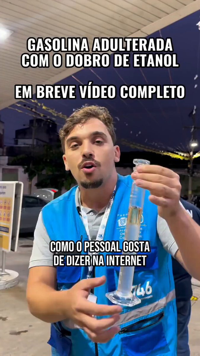 Caraio, 60% de álcool na gasolina… Será que isso tá rolando só no RJ???
