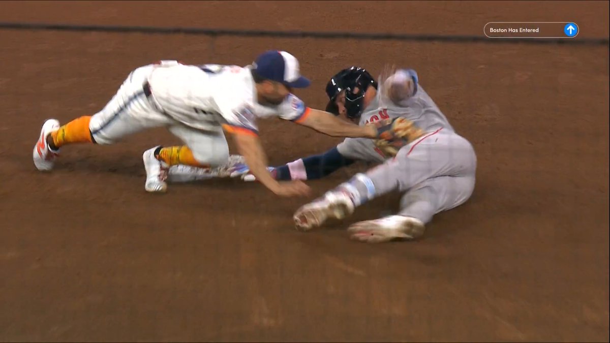 Trevor Story was VERY confident he avoided this tag ... and he was right! ๐ฎ