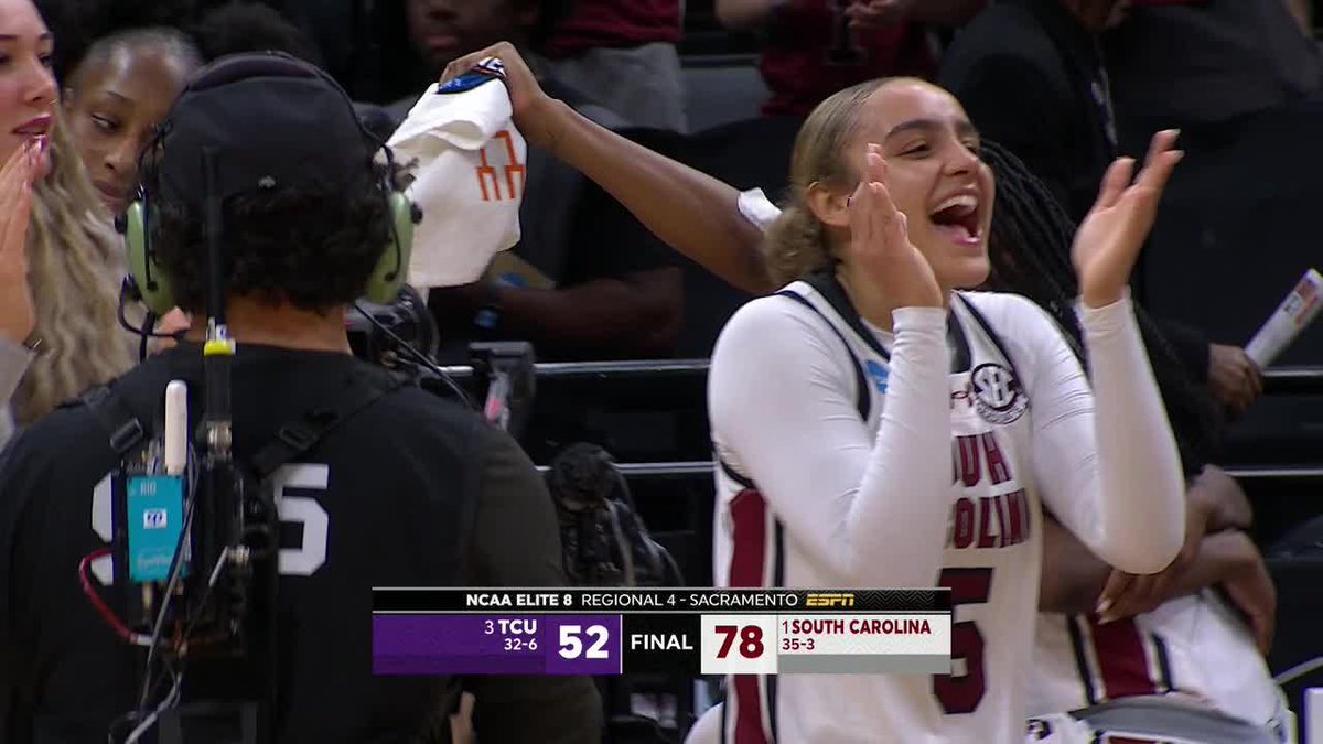 South Carolina is heading back to the Final Four 🙌