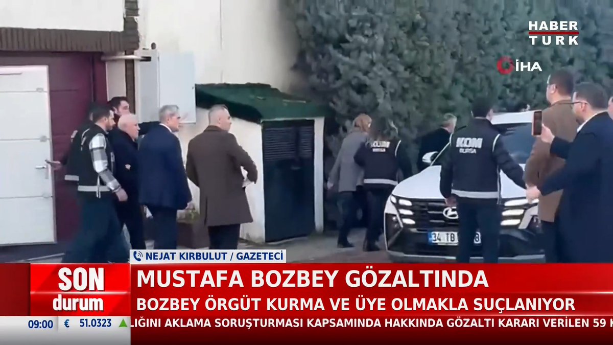 #SONDURUM - Mustafa Bozbey gözaltında Bozbey, örgüt kurma ve üye olmakla suçlanıyor.