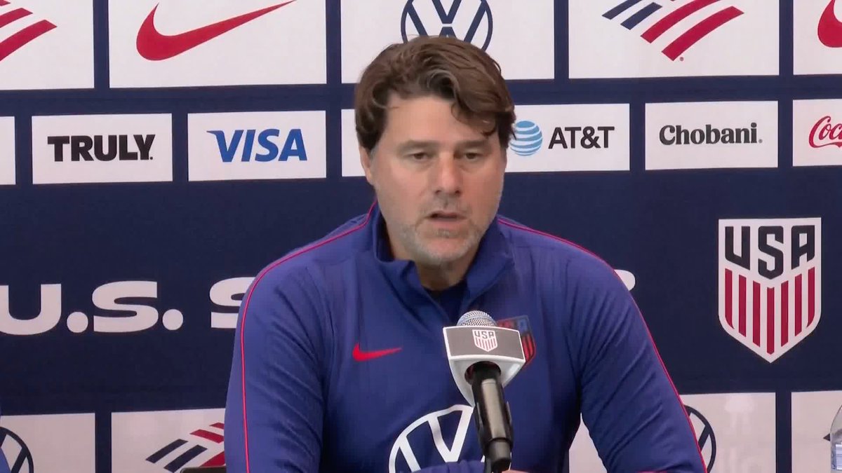 "I am committed with the national team here" 🗣️ Mauricio Pochettino reveals no one from Spurs has approached him about taking over as head coach and has hinted he could stay on as USMNT head coach beyond the summer ⚽️