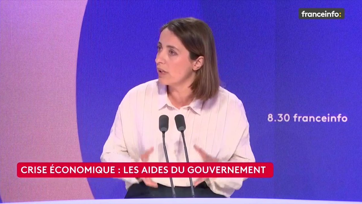 🔴 Crise économique : les aides du gouvernement ➡️ "La première mesure qu'il faut mettre en place, c'est un blocage des prix de l'énergie", estime Sophie Binet, secrétaire générale de la CGT.