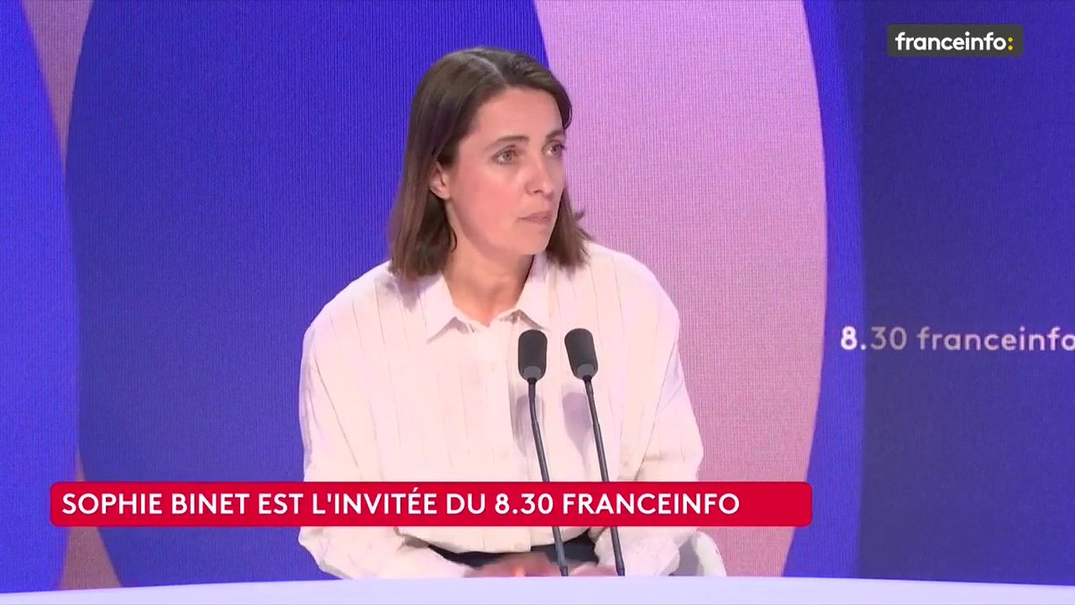 🔴 Grève des enseignants ➡️ "La baisse démographique doit permettre d'améliorer les conditions de travail, le taux d'encadrement des élèves pour élever le niveau [...] C'est une catastrophe pour l'avenir de supprimer des postes", dit Sophie Binet, secrétaire générale de la CGT.