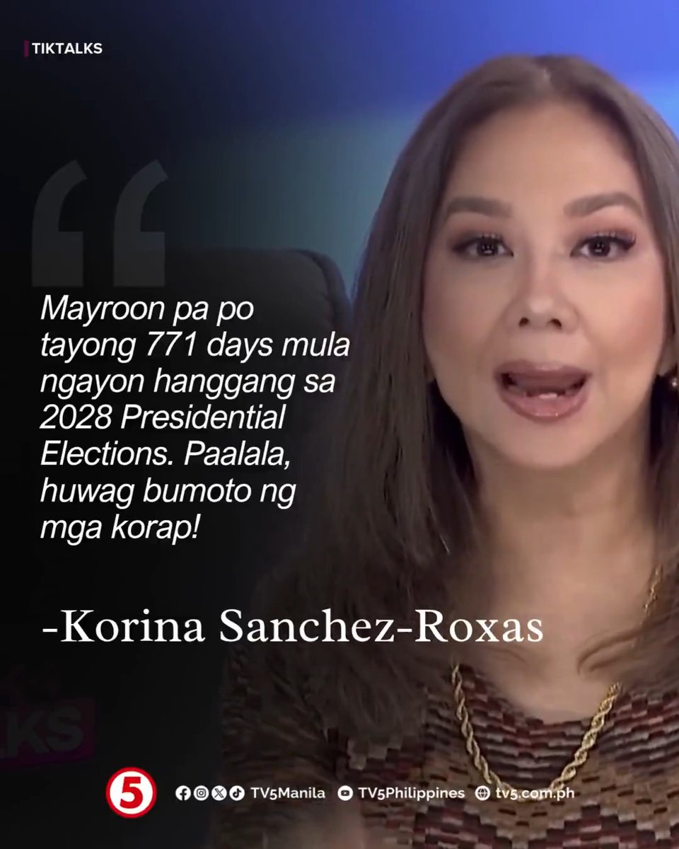 May paalala si Korina para sa ating lahat, Kapatid! 🤭 #TikTalksTV5