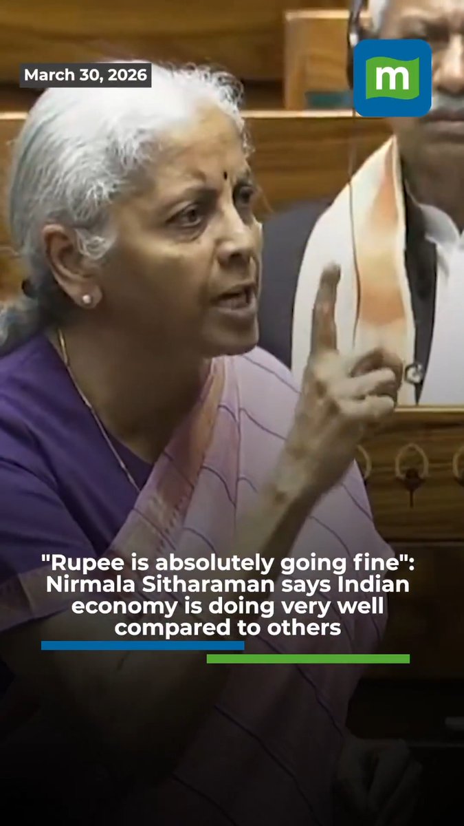 #WATCH | “Rupee is absolutely going fine": FM Nirmala Sitharaman Defends Economy Amid Record Rupee Slide 🇮🇳 📉 Finance Minister Nirmala Sitharaman said India’s economic fundamentals remain strong, highlighting solid forex reserves and fiscal management, and added the rupee is performing better than many emerging market peers. Her remarks come even as the rupee recently hit an all-time low, breaching the 95 mark against the US dollar and logging its worst annual fall in over a decade, driven by oil price shocks, foreign investor outflows, and global uncertainty. #Rupee #IndianEconomy #Forex