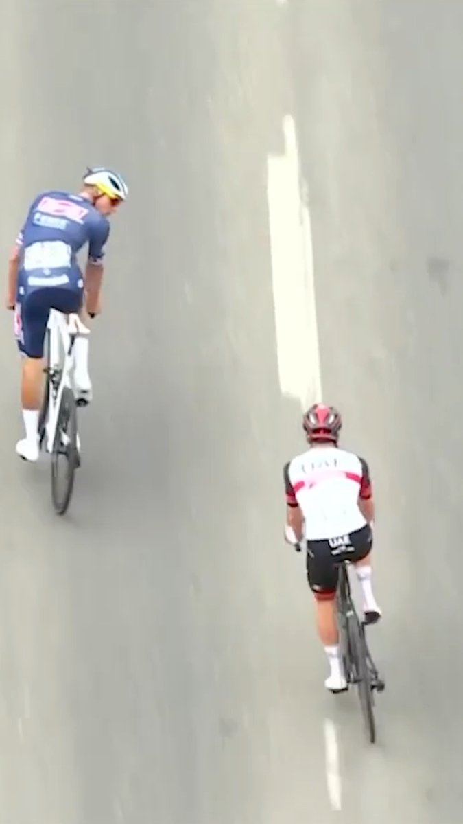 The TENSION - you have to watch this in full 😳 Throwback to this dramatic Tour of Flanders finale featuring Mathieu van der Poel and Tadej Pogacar 😲💨
