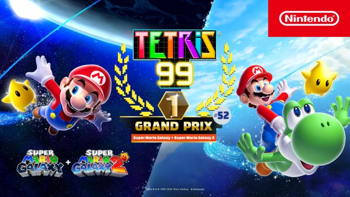 Blast off for a galactic Grand Prix in #TETRIS 99! Starting this Friday, April 3rd, you can earn an exclusive new theme based on #SuperMarioGalaxy + #SuperMarioGalaxy2. Tetris Find out more: