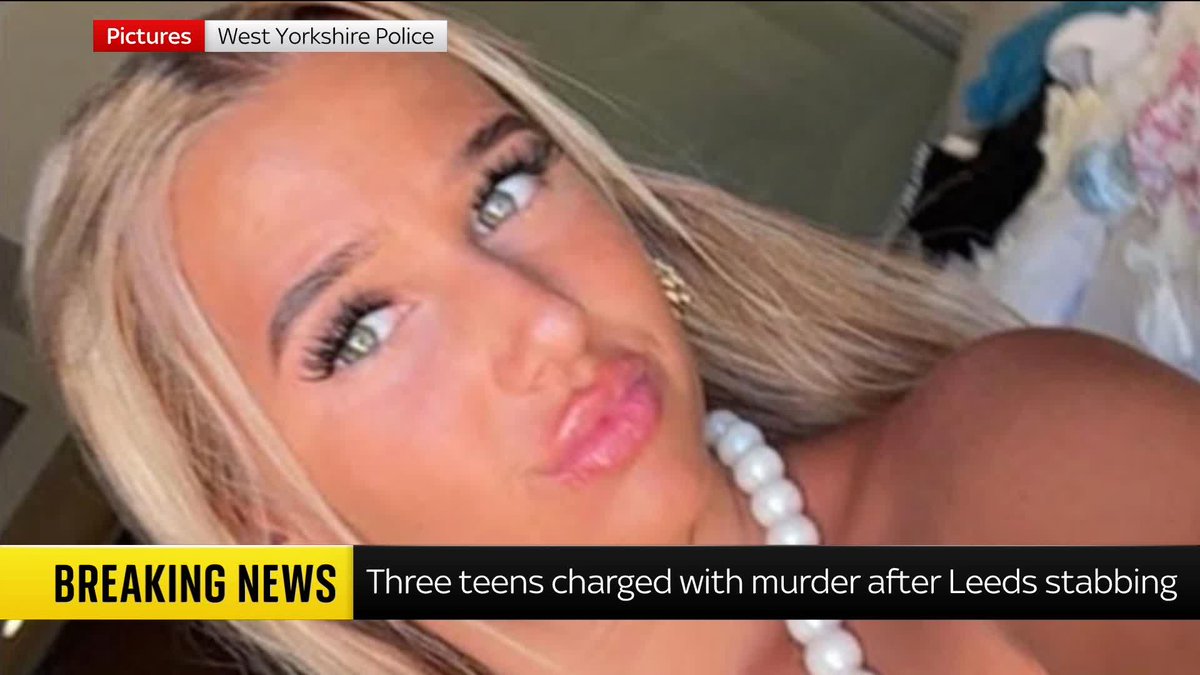 🚨BREAKING UPDATE: 3 teenagers have been CHARGED with the murder of 16 year old Chloe Watson in Leeds 🇬🇧 This comes after a FIFTH arrest was made yesterday in connection to the murder. I hope the family of this young girl can get justice. RIP 🕊️