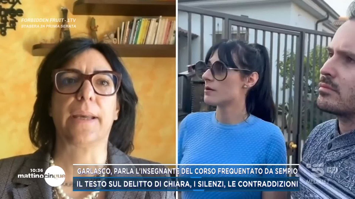 #Garlasco: "Sempio non ha mai detto di aver frequentato casa Poggi" A #Mattino5 le parole di Maria Fiore, giornalista e ex insegnante di Sempio, sul tema su Garlasco assegnato al corso