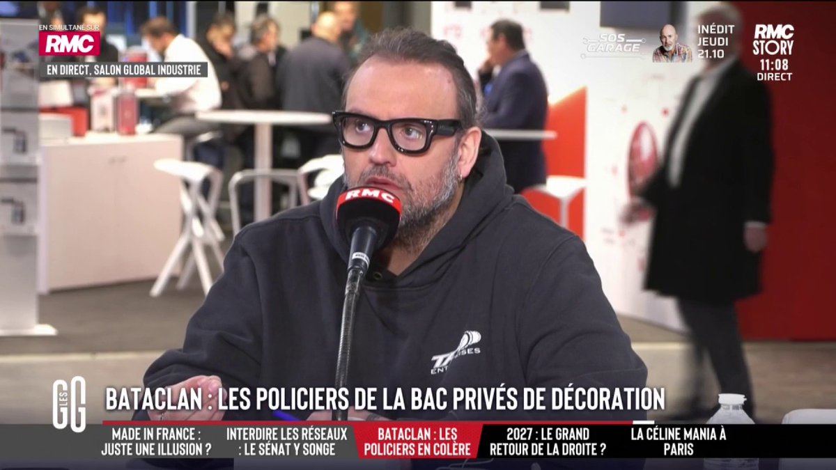 🔴Bataclan: les policiers de la bac 75N exclus des remises de décoration 🎙️Bruno Poncet: "L'intervention du commissaire de la BAC, Guillaume Cardy, nous a sauvé la vie. On veut tout faire pour qu'ils soient reconnus. Ce n'est pas normal qu'ils ne le soient pas" #GGRMC