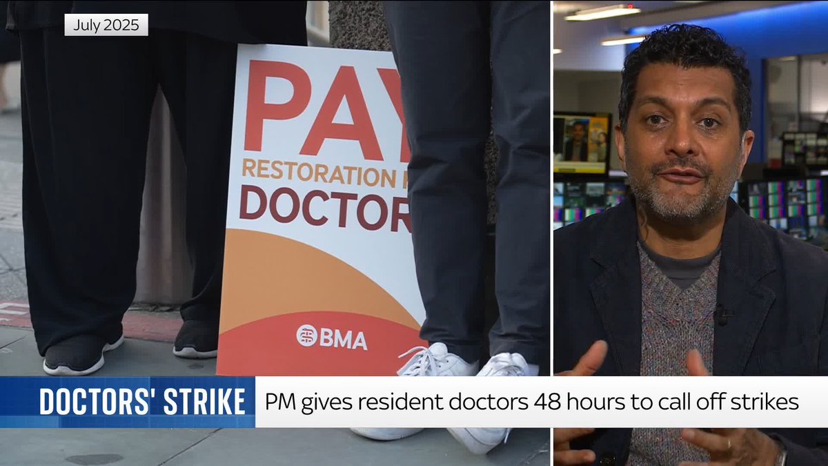 The prime minister has 'issued' a 48-hour ultimatum over 'reckless' doctors' strikes which are set to take place for six days from 7 April. Ashish Joshi has the latest.