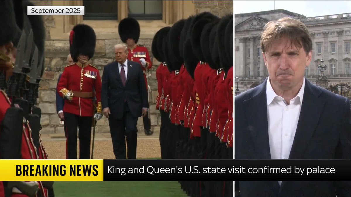 'A thought that this could be a bit of a sticking plaster, it could, in some respects, help repair some of the tensions in the relationships between the UK and U.S.' Jason Farrell reports from Buckingham Palace as the King's state visit in April is set to go ahead.