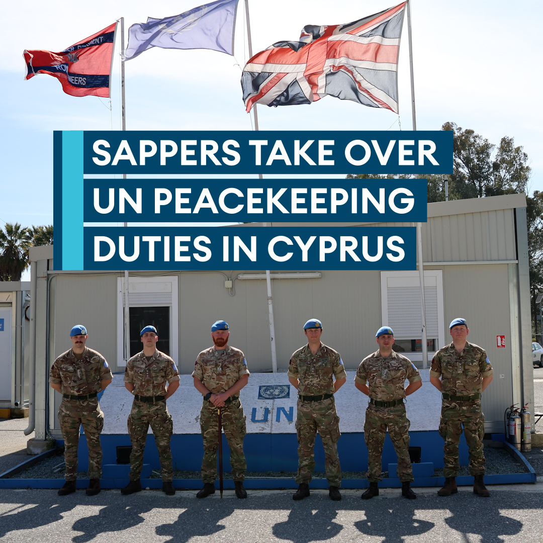 New mission, same dedication🫡 39 Engineer Regiment assumes British peacekeeping duties in Cyprus, continuing a 60+ year UN mission🔗⬇️