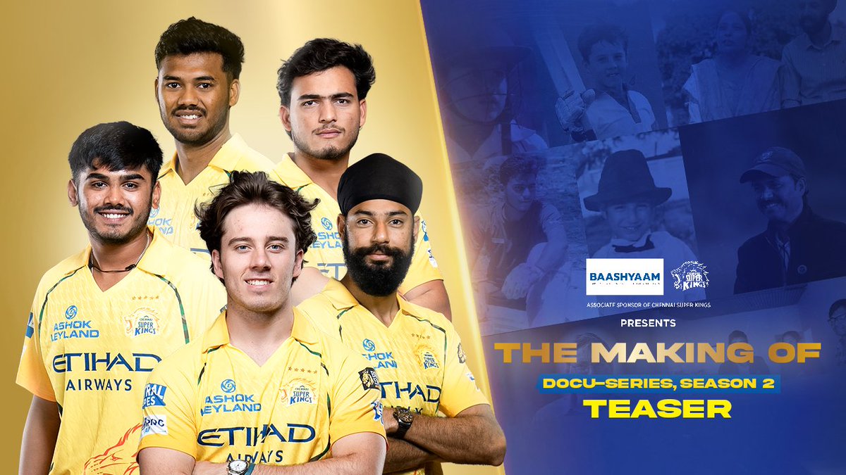 Time to rally around the rising stars! Step into the stories of the next gen! ✨ Presenting #TheMakingof Season 2️⃣ #WhistlePodu #Yellove