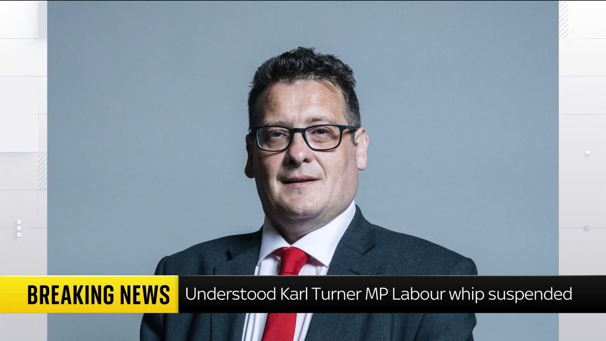 BREAKING: MP Karl Turner has had the Labour whip suspended, Sky News understands. The Kingston upon Hull East MP has been a prominent critic of the government's policy of restricting jury trials. 📺 Sky 501 and YouTube