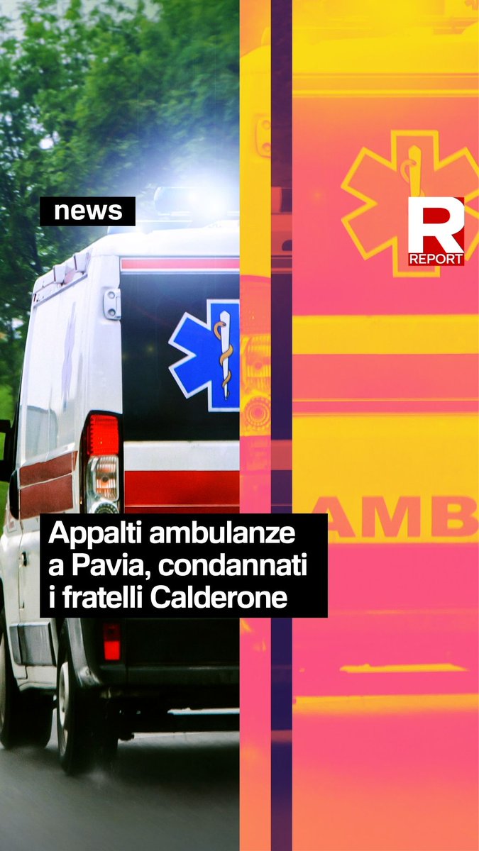 I fratelli Calderone sono stati condannati dal Tribunale di Pavia per l'appalto da 2 mln di euro, vinto all’Asst di Pavia con la First Aid One nel 2017. Delle cooperative di ambulanze riconducibili ai fratelli Calderone ce n'eravamo occupati qui 👇