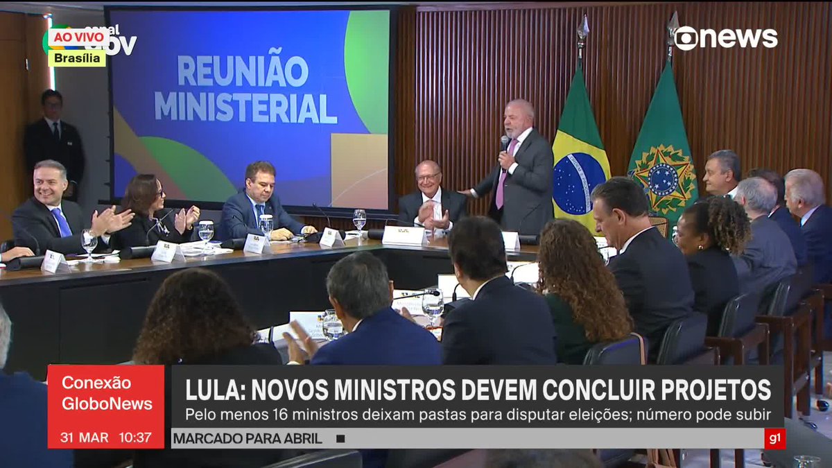Lula confirma Geraldo Alckmin (PSB) como candidato a vice-presidente. A declaração do presidente foi dada durante reunião ministerial no Palácio do Planalto, na manhã desta terça-feira (31). #ConexãoGloboNews ➡ Assista à #GloboNews: