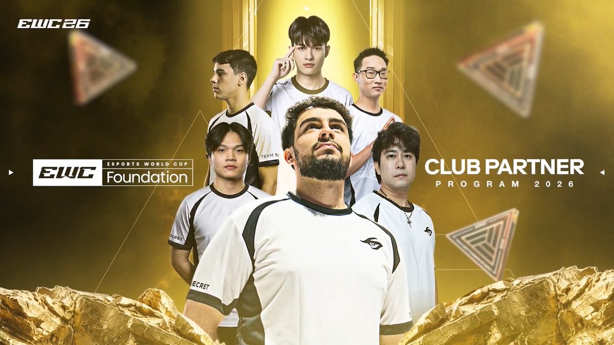 We're taking on the world, once again. For the third year in a row, Team Secret returns as an official EWCF Club Partner. #EWC2026