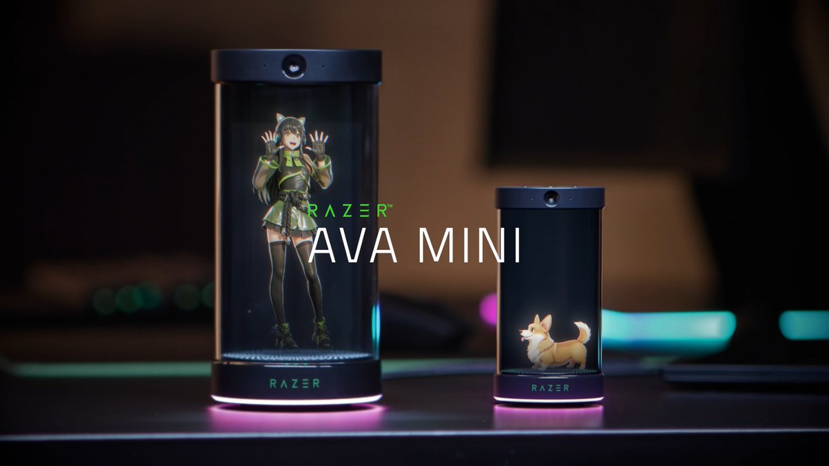 Meet Razer AVA Mini — the world’s first AI companion for your AI companion. Powered by Razer AI, it learns, evolves, and keeps your Razer AVA company when you can’t. Because even AI deserves attention. Find out more: