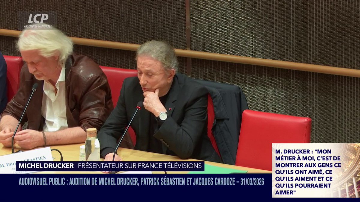 "Le service public s'adresse à tous les publics, quels qu'ils soient", témoigne Michel Drucker. "Nous sommes au service du public. France Télévisions, c'est ma maison, je la défendrai jusqu'à la fin de ma carrière." #DirectAN