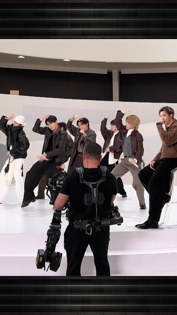 Behind-the-scenes of BTS_official’s “2.0” performance at The Guggenheim New York! #BTSonFallon #FallonTonight