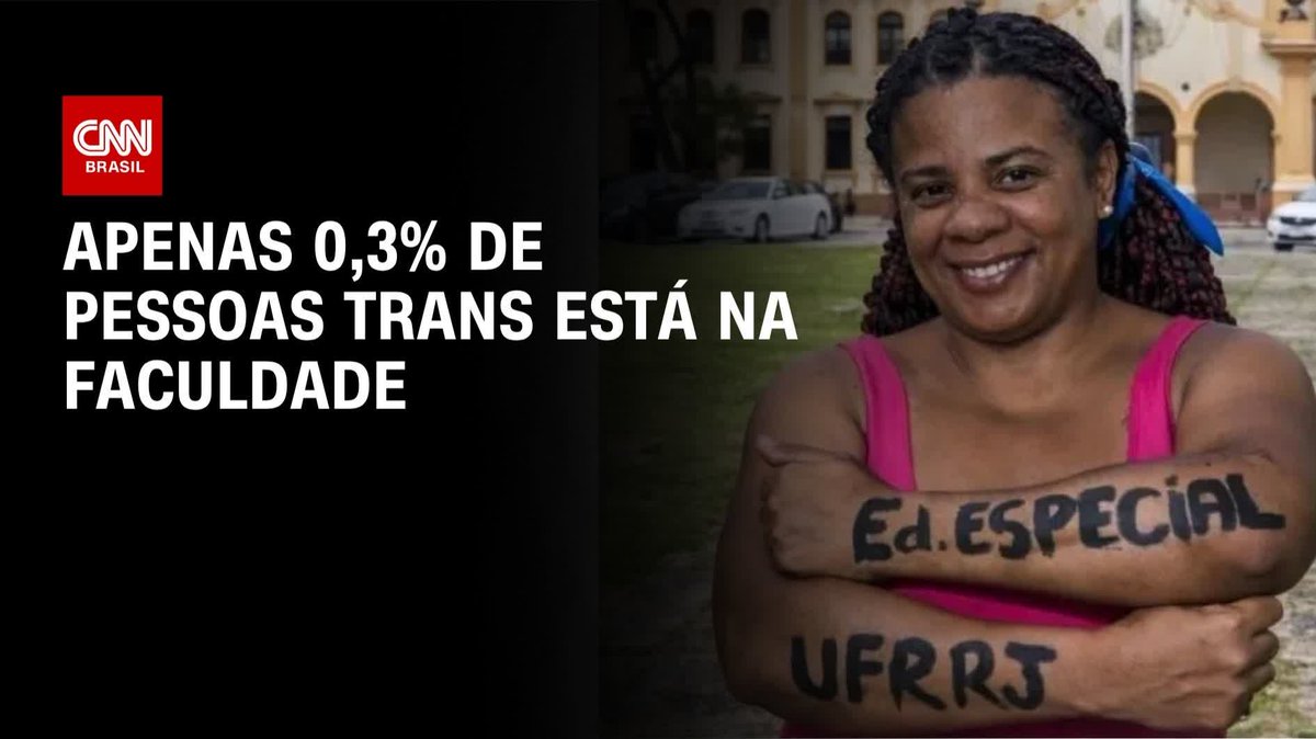 Apenas 0,3% das pessoas trans está na faculdade; assista #LiveCNNBrasil