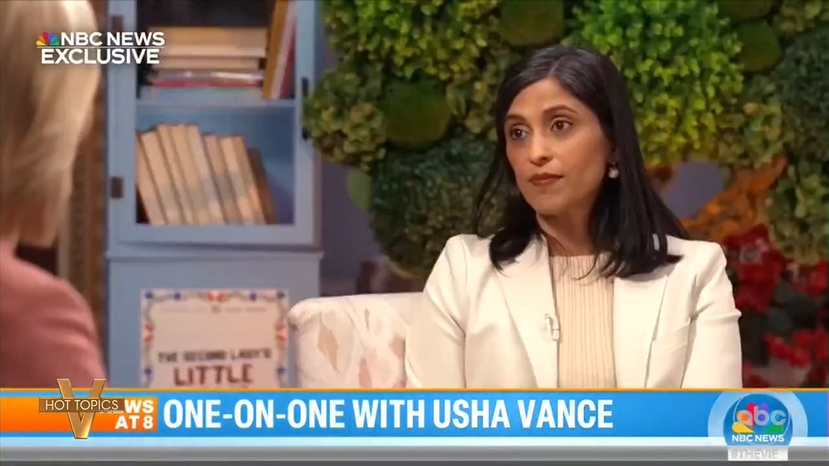 USHA VANCE SAYS VIEWS DON'T FIT NEATLY ON POLITICAL SPECTRUM: 'The View' co-hosts and Whitney Cummings weigh in on second lady Usha Vance's new interview where she talked about whether her personal views ever clashed with her role as second lady.