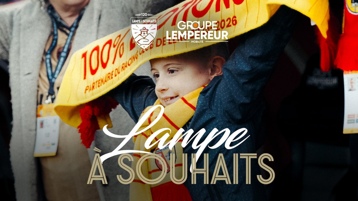 Anthime en rรชvait, la #LampeรSouhaits l'a fait ๐ซ Avec le soutien du Groupe Lempereur, ce supporter lensois en herbe a vu son souhait se rรฉaliser en visitant Bollaert-Delelis et en rencontrant les joueurs lors de #RCLFCM. #120Ans