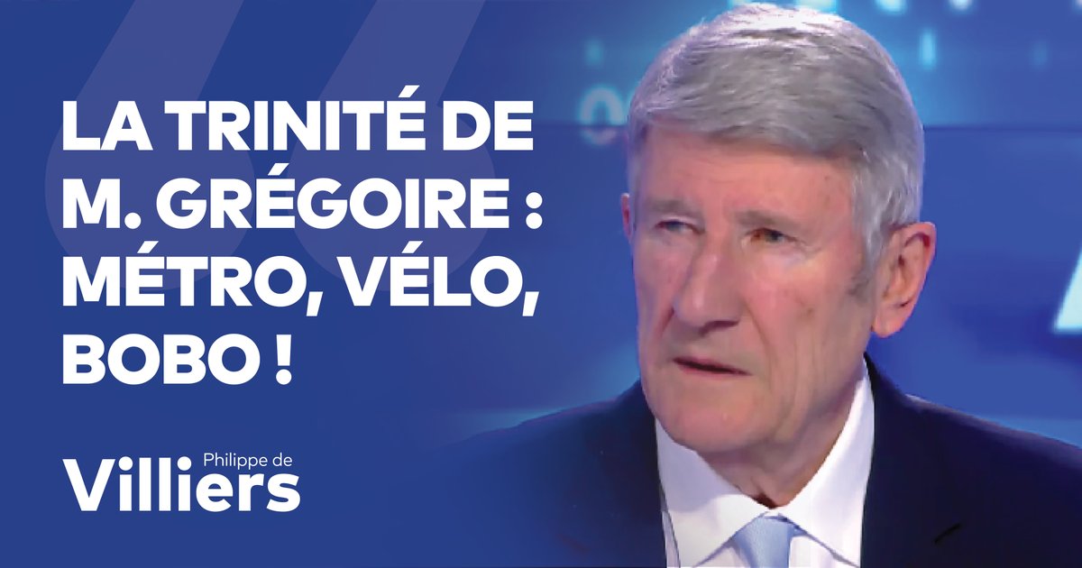 🎙️ #Municipales2026 : La trinité d'Emmanuel Grégoire : métro, vélo, bobo ! L'écologisme est une forme de totalitarisme : ZFE, phobie de toutes les traditions (crèches, sapins de Noël...). En prônant la décroissance, elle pousse à la délocalisation de toute notre richesse (agriculture, industrie…). 🔗 Émission complète : #FaceAPhilippeDeVilliers #FADV #CNews