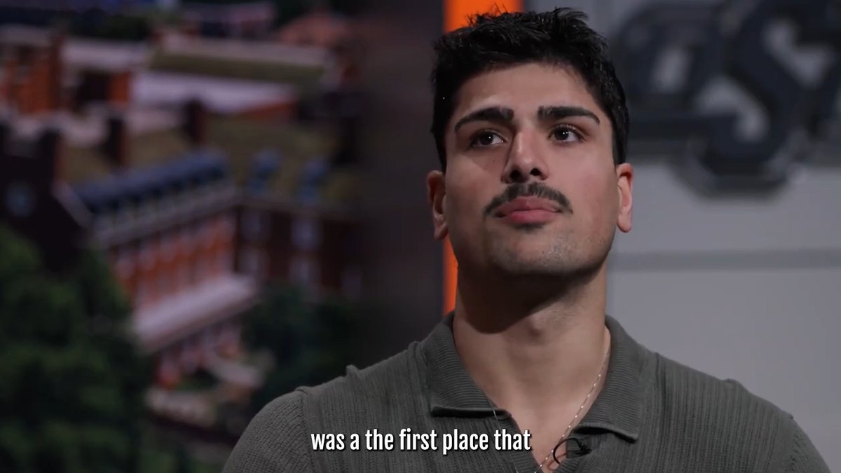 Parsa Fallah has found his home 🫶 #okstate's Parsa is no stranger to challenges. From arriving in America to tearing his ACL, Parsa brought his positive attitude and found a family with the Cowboys. Watch the whole interview: #TheCodeCalls | Inside OSU