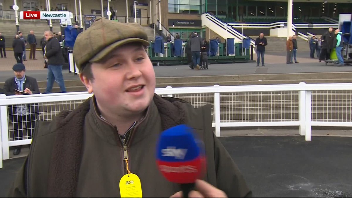 "Bosh!" 🙌 A very happy winning owner plans to celebrate with plenty of Guinness tonight...