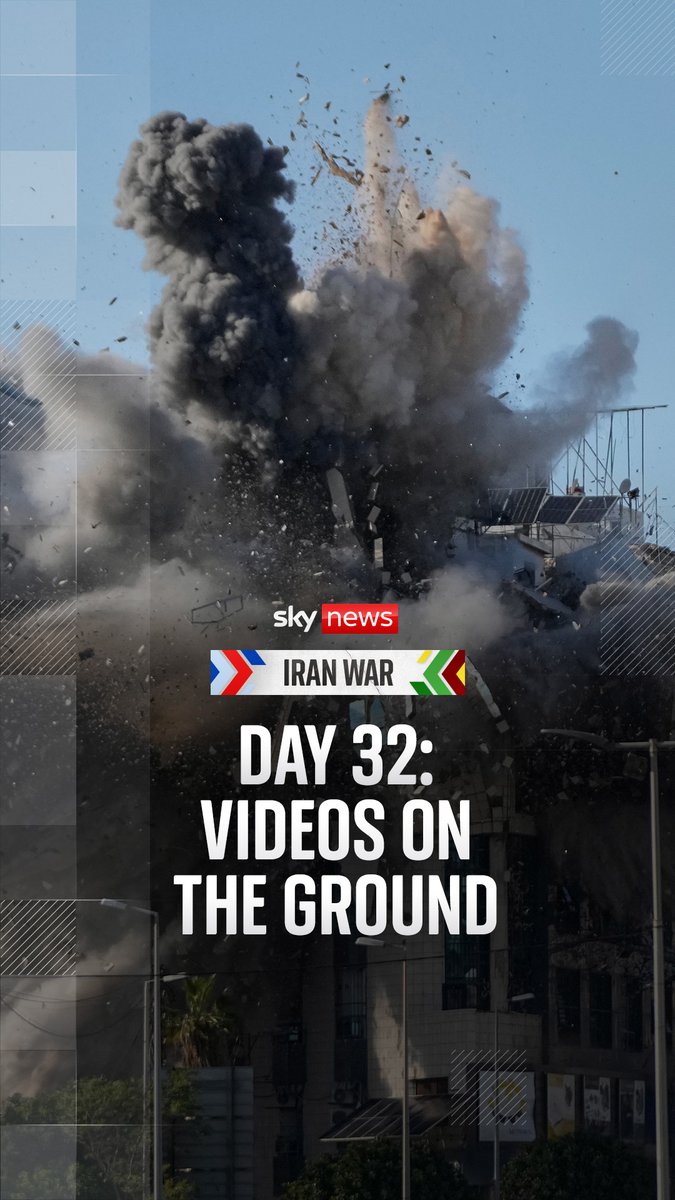 It's day 32 of the Iran war. Here's what's been happening across the Middle East today. Sky's SallyLockwood reports from Dubai. Iran war latest 🔗