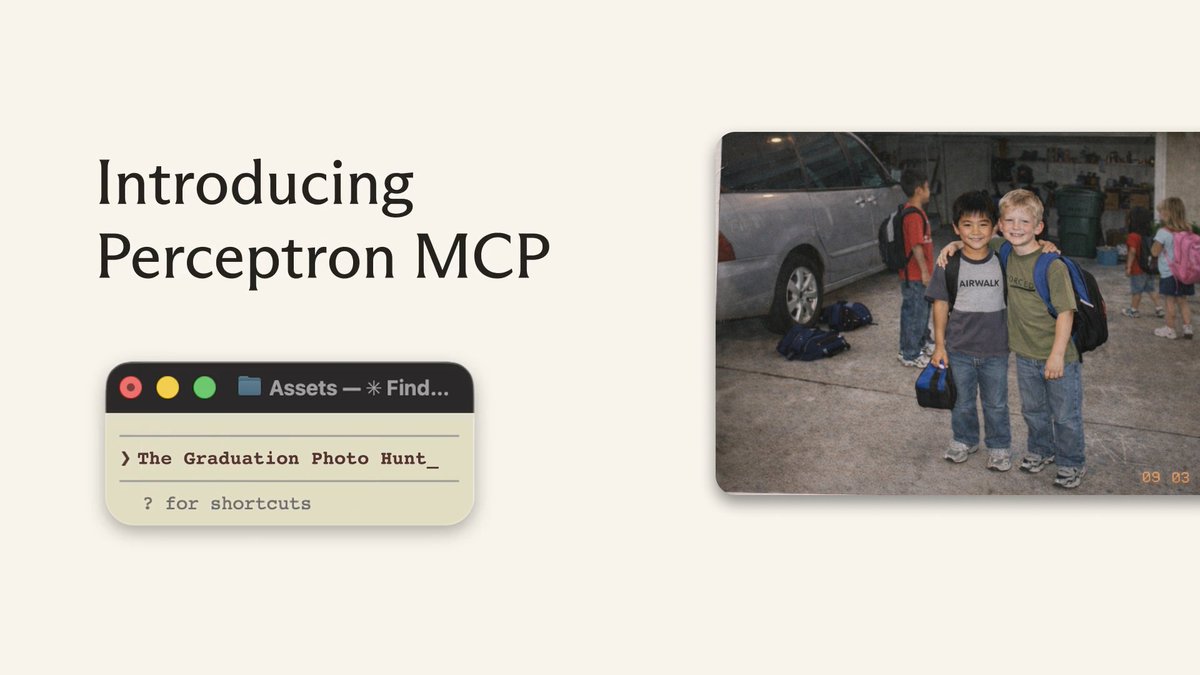 Despite having vision, most AI agents still struggle to see. General-purpose multimodal models are powerful, but they’re expensive for every visual task. We built something better: Perceptron's MCP gives any agent stronger vision capabilities through Isaac with far lower cost.