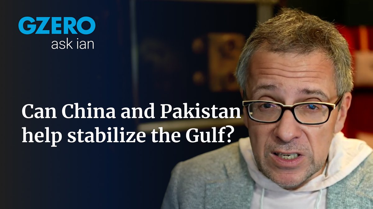 china and pakistan want the iran war to stop. their new five-point plan: ceasefire. secure shipping. restore the strait. pretty much everyone not fighting would sign up. GZERO Media