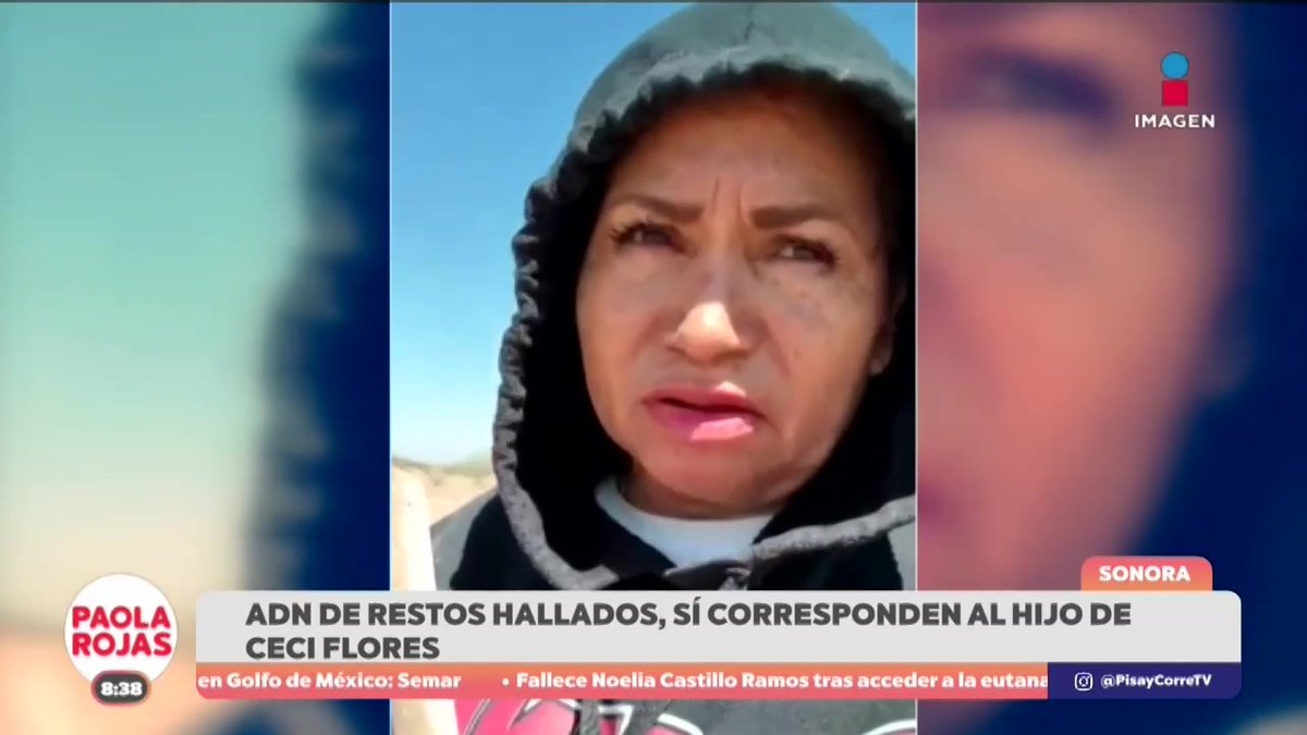 La fundadora del colectivo #MadresBuscadoras, Ceci Flores, dio declaraciones sobre los restos que halló y confirmó que coinciden con el ADN de su hijo desaparecido, dando así un cierre a su búsqueda de siete años. #NoticiasImagen #PaolaRojasDPC Paola Rojas Hiram Hurtado