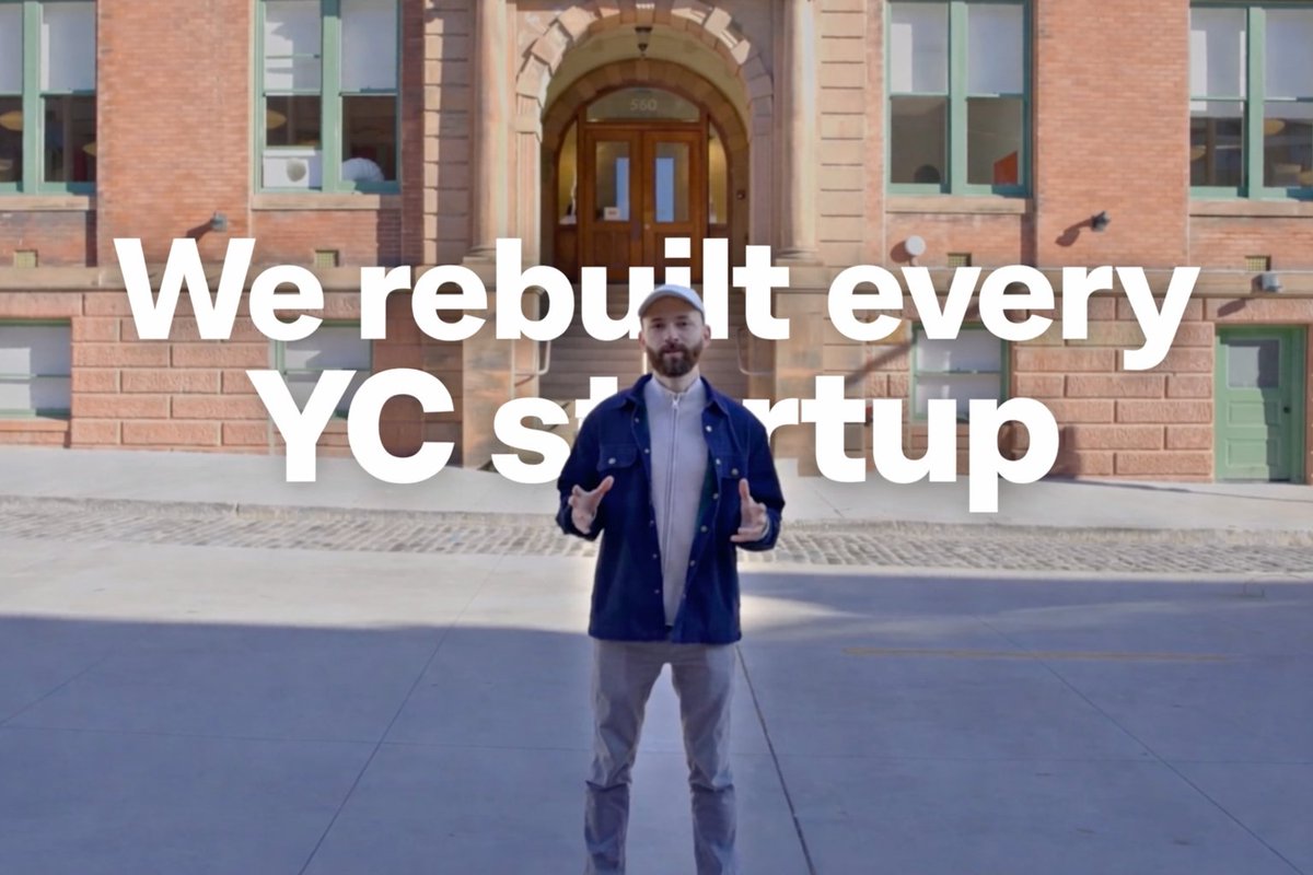 We just rebuilt every startup in Y Combinator's latest demo day batch. Here's what our agentic "founders" pulled off and what it means for the future of startups. Fully useable products at the bottom of the thread below 🤖🧨
