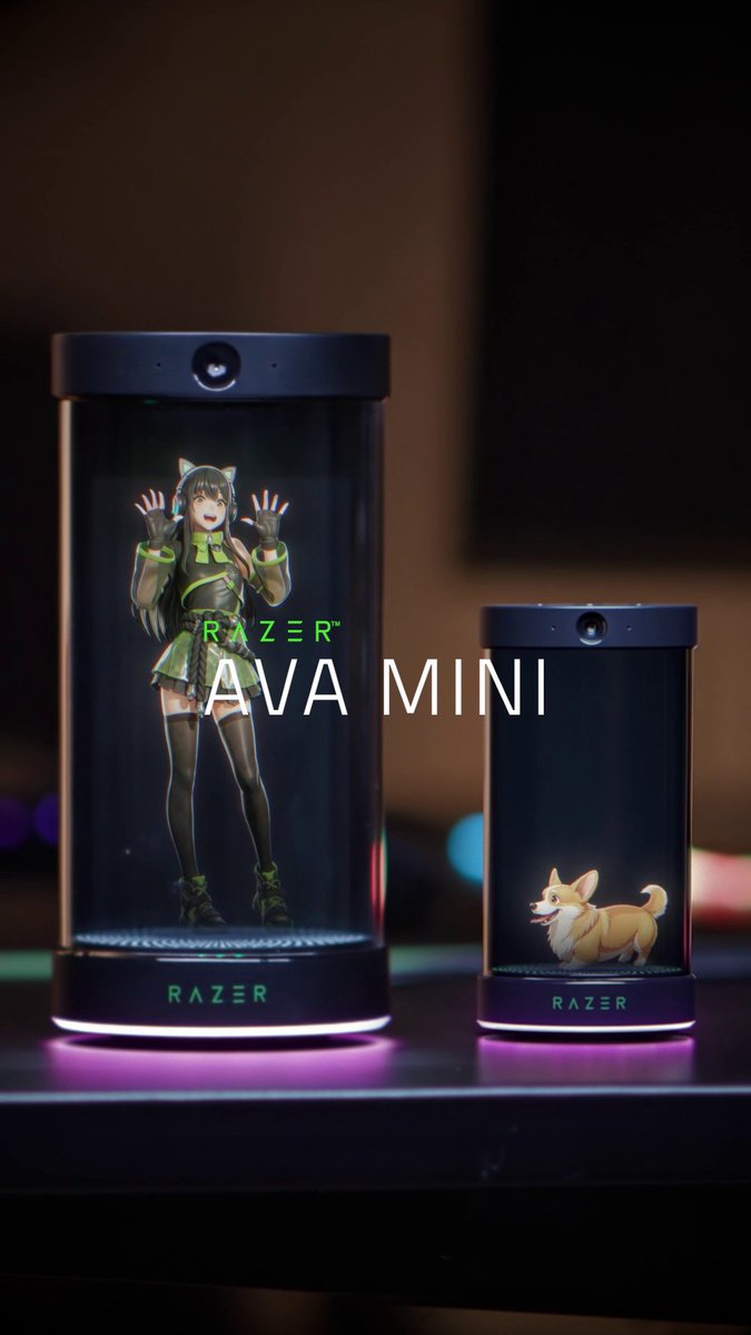 💚 ¡Descubre Razer AVA Mini! El primer compañero de IA del mundo para vuestro compañero de IA. Impulsado por Razer AI, aprende, evoluciona y hace compañía a vuestra Razer AVA cuando vosotros no podéis. Porque incluso la IA merece atención. Más información: #Razer #RazerAVA #RazerAVAMini