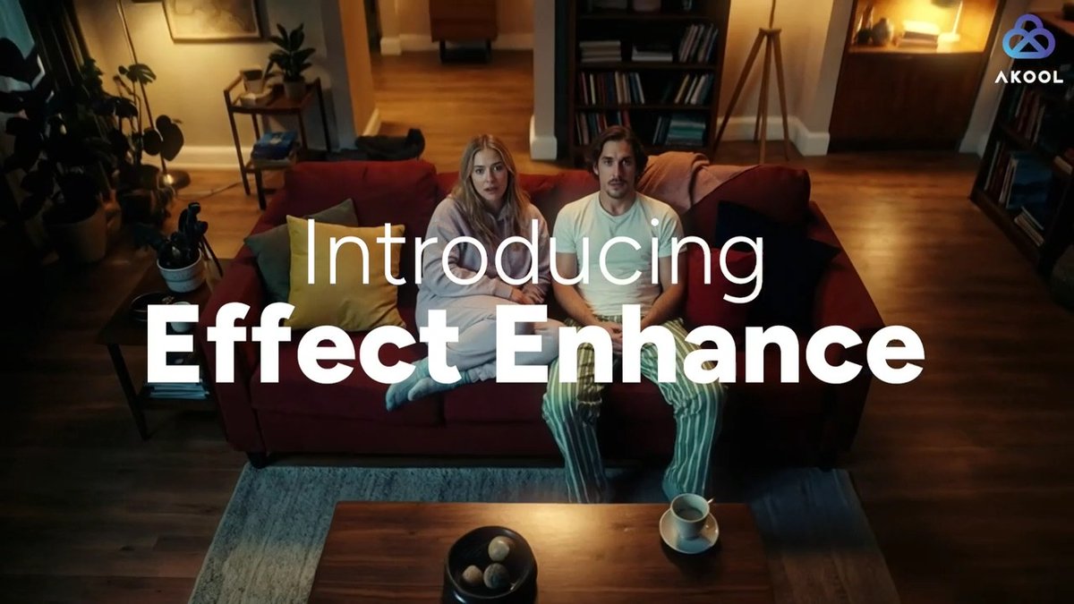 Bring your videos to life with Akool’s Effect Enhancer. ✨ Turn ordinary footage into dynamic, eye-catching content in seconds. With smarter visual effects and enhanced motion details, you can instantly elevate your videos without complex editing. Whether you're creating marketing content, storytelling videos, or social media clips, Effect Enhancer helps you add more depth, energy, and polish to every frame. Create smoother visuals. Add stronger impact. Make every video stand out with Akool.