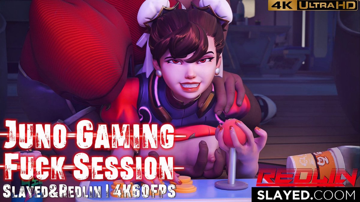 Juno Gaming Fuck Session! [Slayed&amp;Redlin] Overwatch: Juno big tits/thighs big cock pounding heat 2:36 4K60FPS fire! 🍑🍆💦🔥🥵 Full uncut here 👇 #Rule34 #Juno #Overwatch #NSFW #Slayed
