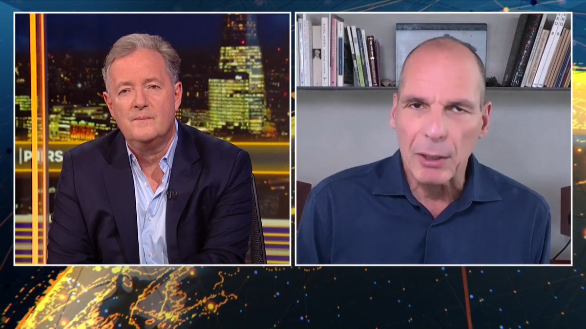 Greek professor Yanis Varoufakis tells Piers Morgan the death of the Ayatollah is not a good thing, "given that it was a result of an assassination from the air by Israel and the United States." Watch more👇 📺 Piers Morgan | Yanis Varoufakis