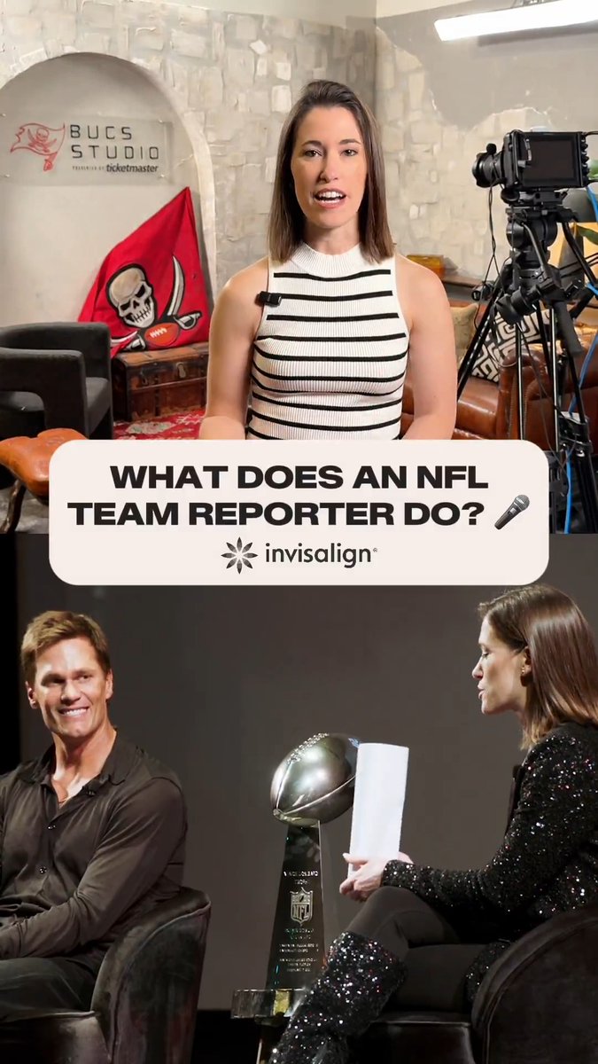 Ever wonder what it’s like to interview Tom Brady, Baker Mayfield &amp; other NFL legends? 🎬😁
