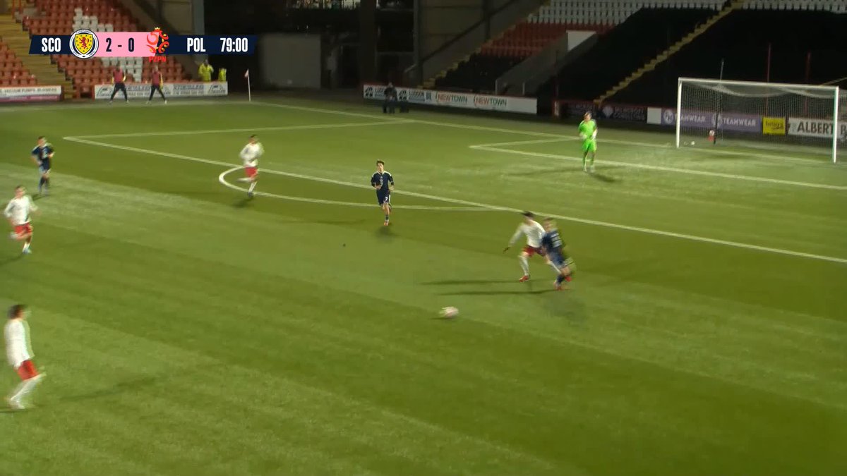#SCO19s | Aiden McCallion pulls out a composed finish to make it three for our Men's Under-19s! 📺 #YoungTeam