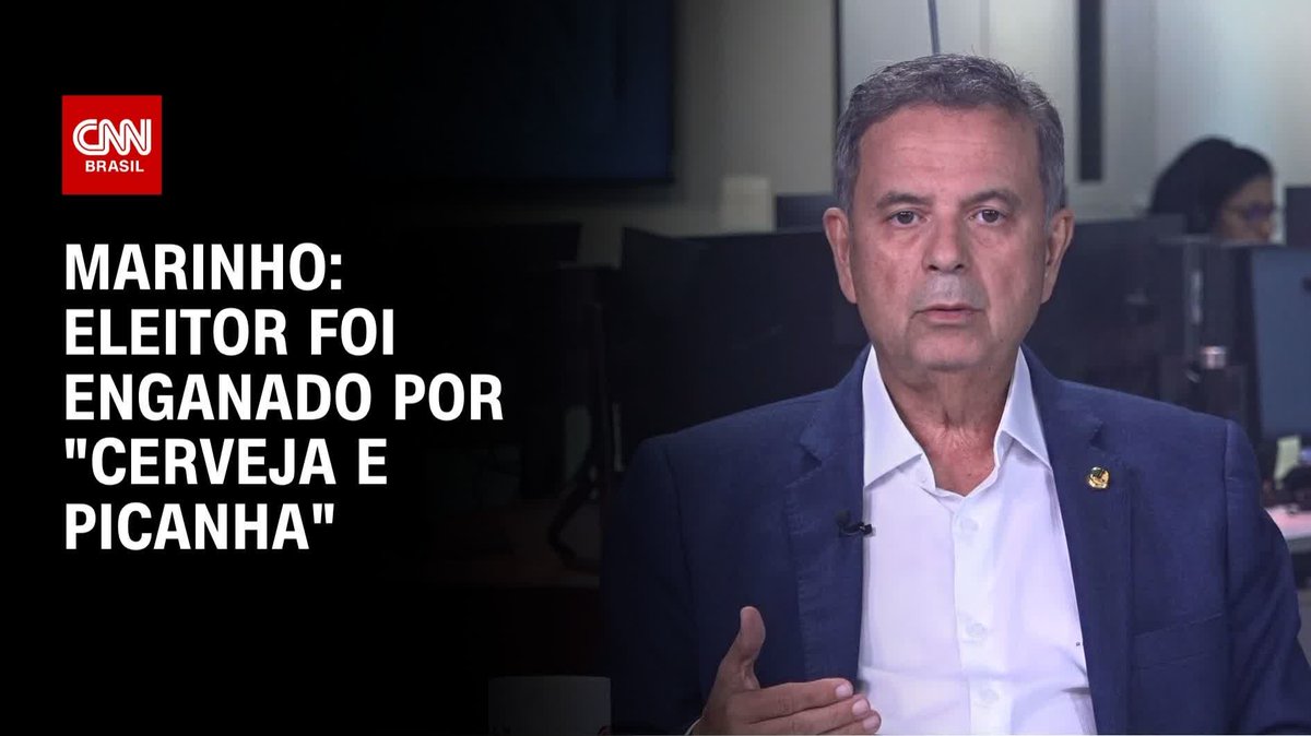 Marinho: Eleitor foi enganado por “cerveja e picanha”; assista #CNNBrasil360