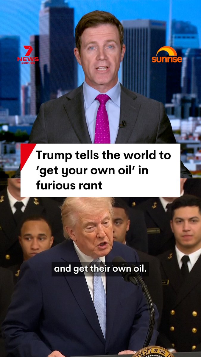 US President Donald Trump has unleashed on his NATO allies this morning telling them it’s time to “go get their own oil.” Posting on Truth social late on Tuesday night Trump said countries struggling with oil supply should either buy it from the US or go to the Strait of Hormuz and “take it”. “All of those countries that can’t get jet fuel because of the Strait of Hormuz, like the United Kingdom, which refused to get involved in the decapitation of Iran, I have a suggestion for you: Number 1, buy from the US, we have plenty, and Number 2, build up some delayed courage, go to the Strait, and just TAKE IT,” he wrote. “You’ll have to start learning how to fight for yourself, the USA. won’t be there to help you anymore, just like you weren’t there for us. Iran has been, essentially, decimated. The hard part is done. Go get your own oil!” #oil #trump #hormuz #iran #middleeast
